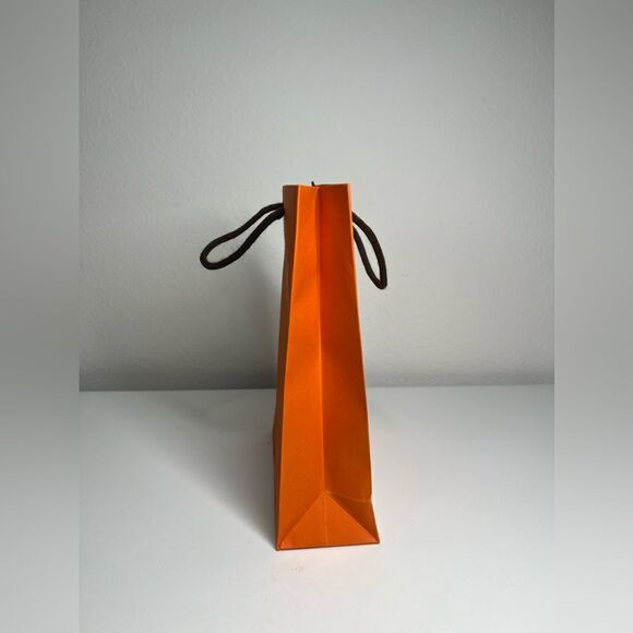 Authentic Hermes Empty Orange Shopping Gif Bag 11” x 8” x 3” - Picture 4 of 9
